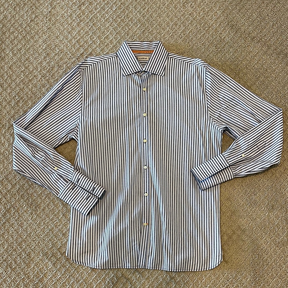 S. Kuhlman Stripped Long Sleeve Button Down Shirt